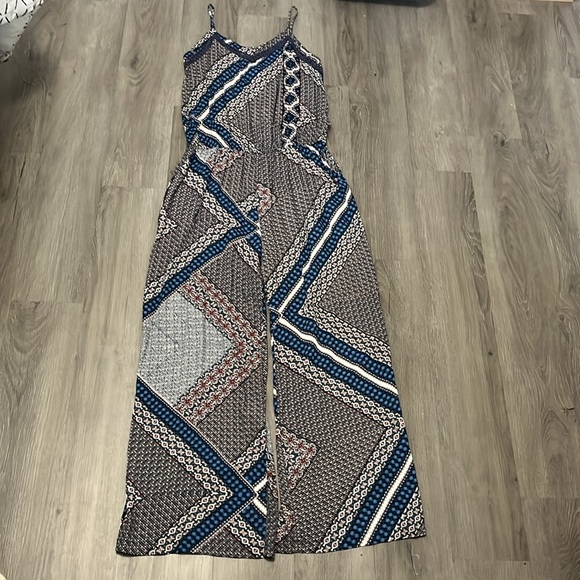 Molly Bracken Pants - Molly Bracken Star Printed Woven Jumpsuit